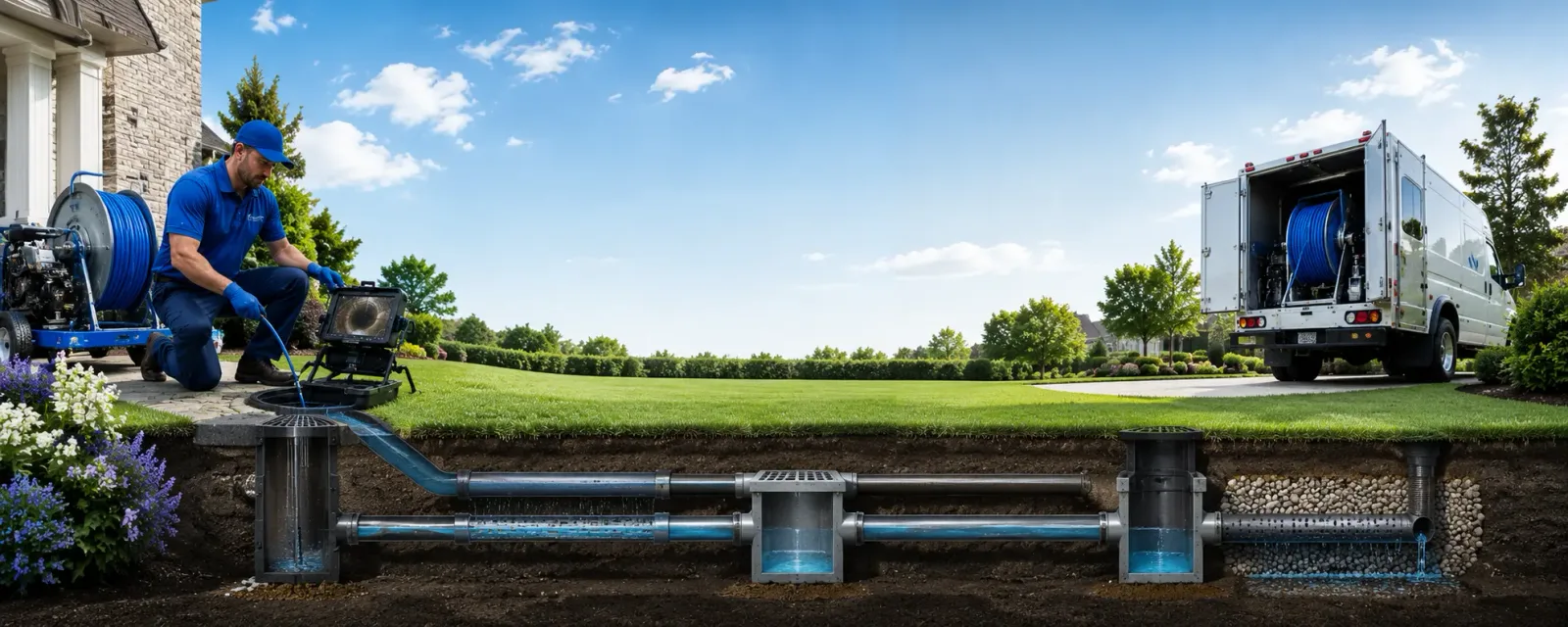Outdoor drain cleaning information for Lorado, WV